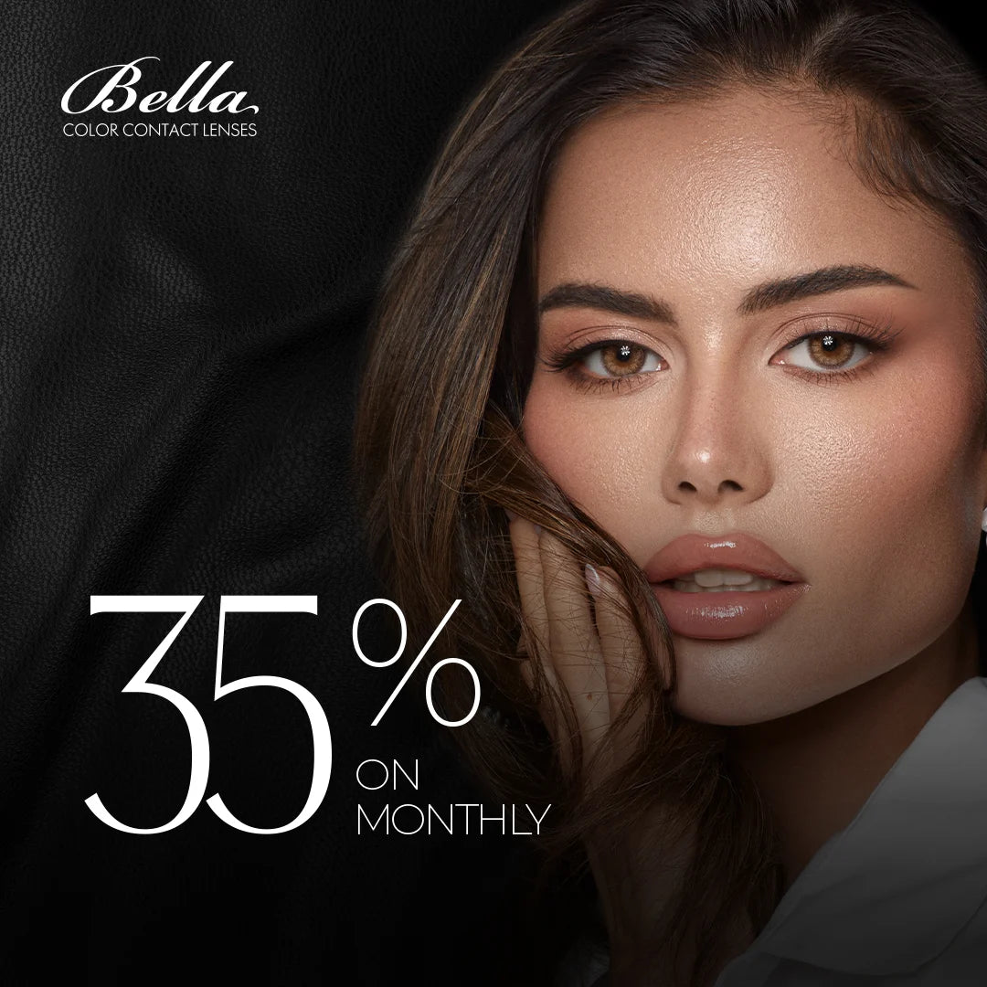 35% OFF on Bella color contact lenses Monthly collection