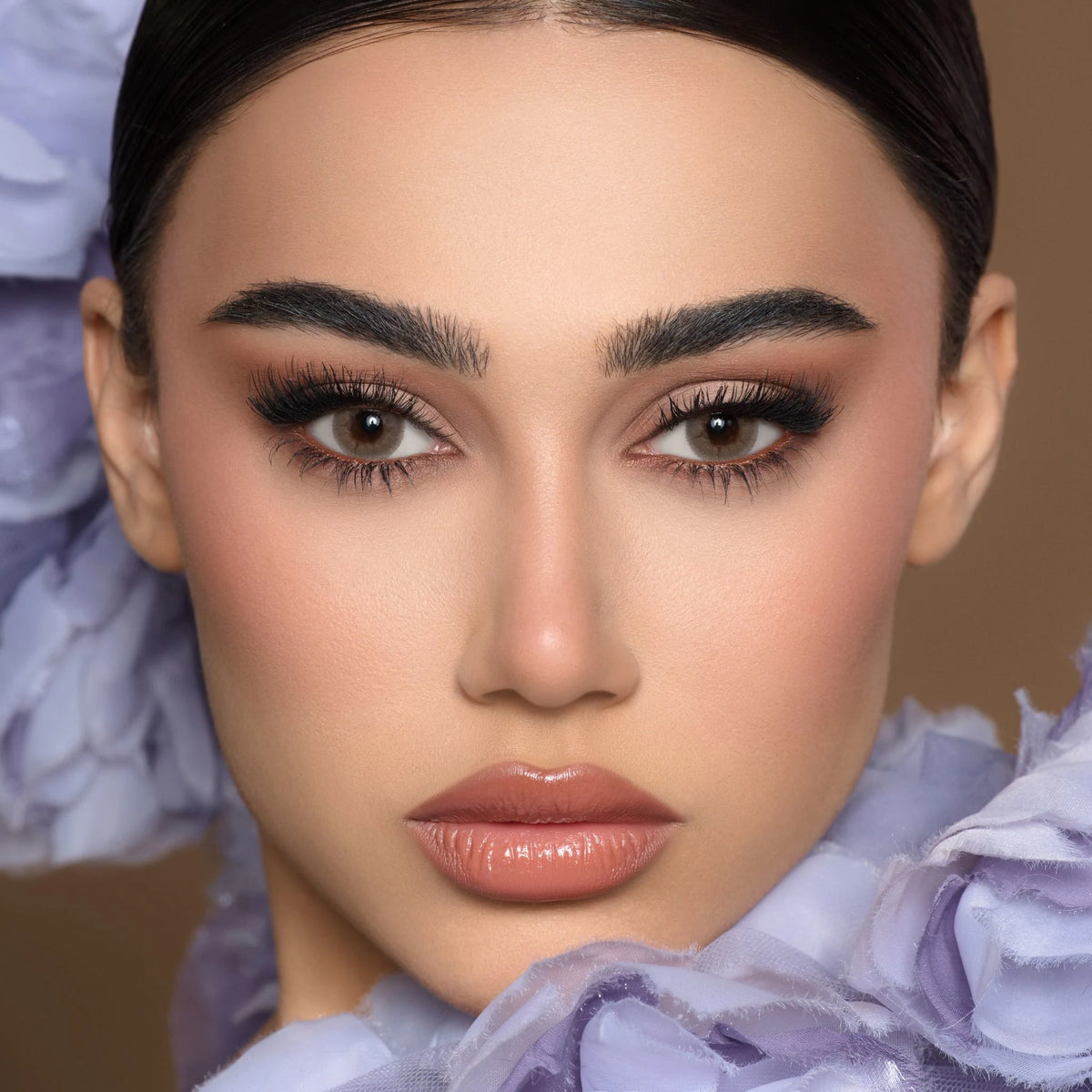 Sandy Bro Rnd Sandy Brown – Bella Lenses KSA